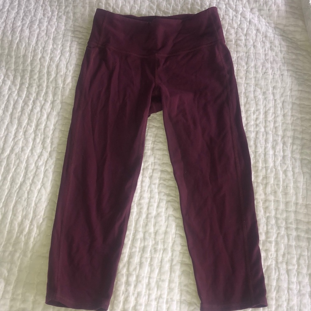 Athleta maroon leggings